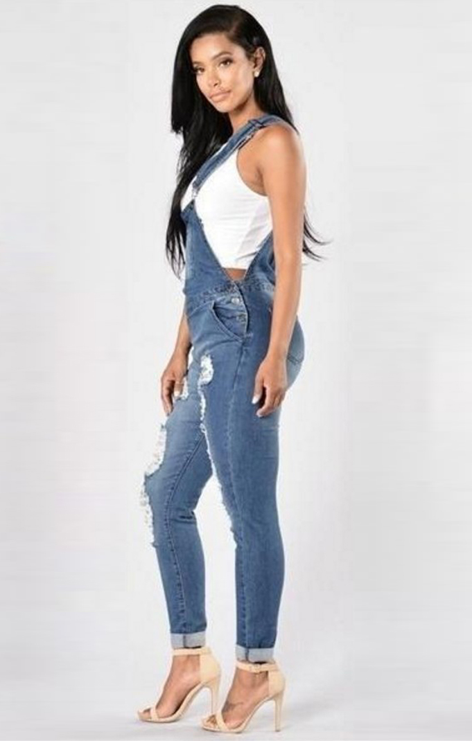 SZ60112 jean overalls for women